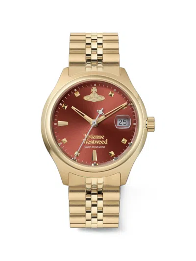 Vivienne Westwood Stainless Steel Little Camberwell Watch In Gold