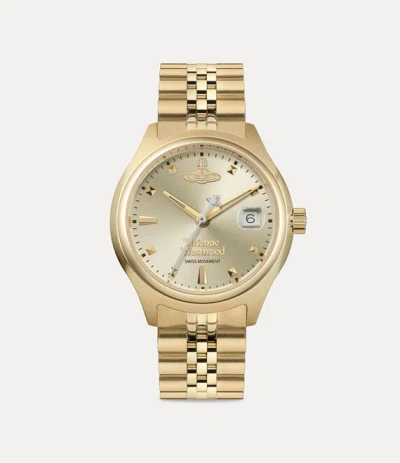 Vivienne Westwood Little Camberwell Watch Stainless Steel Women In Gold