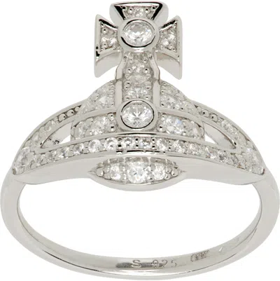 Vivienne Westwood Little Orb Ring In Metallic