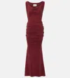 Vivienne Westwood Red Liz Jersey Maxi Dress In Red