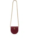 Vivienne Westwood Lizard Saddle Crossbody Bag In Red