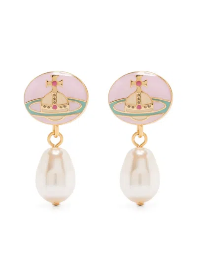 Vivienne Westwood Loelia Earrings In Gold