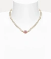Vivienne Westwood Loelia Necklace Gold Swarovski Pearls Women In Gold