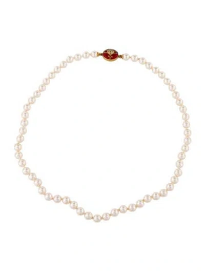 Pre-owned Vivienne Westwood Loelie Bead Strand Necklace, 16" In Multicolor