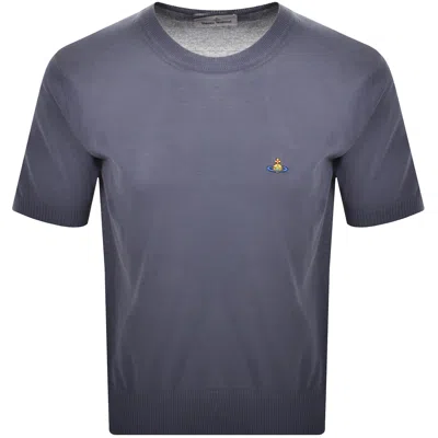 Vivienne Westwood Logo Alex T Shirt Blue