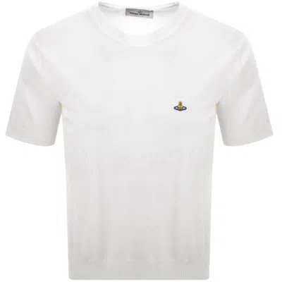 VIVIENNE WESTWOOD VIVIENNE WESTWOOD KNIT ALEX T SHIRT WHITE