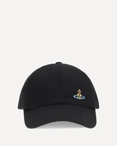 Vivienne Westwood Logo Baseball Cap In Black