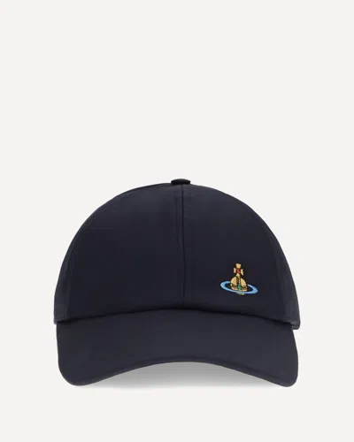 Vivienne Westwood Logo Baseball Cap In Black