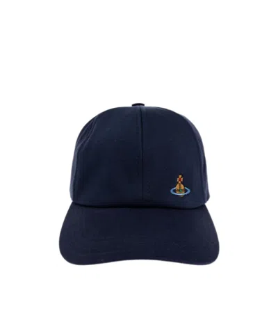 Vivienne Westwood Logo Baseball Cap In Navy