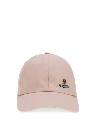 Vivienne Westwood Logo Baseball Cap In Neutral