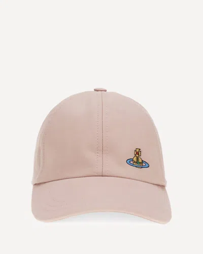 Vivienne Westwood Logo Baseball Cap In Pink