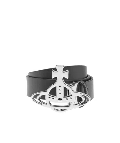Vivienne Westwood Logo Belt In Pink