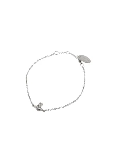 Vivienne Westwood Logo Bracelet In Gray