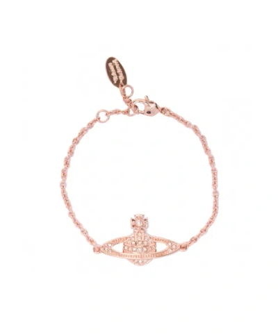 Vivienne Westwood Logo Bracelet In Pink
