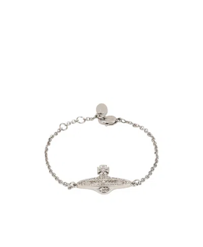 Vivienne Westwood Logo Bracelet In White