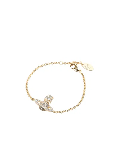 Vivienne Westwood Logo Bracelet In Yellow