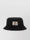 Vivienne Westwood Logo Cotton Bucket Hat In Black