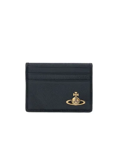 Vivienne Westwood Logo Card Holder In Black