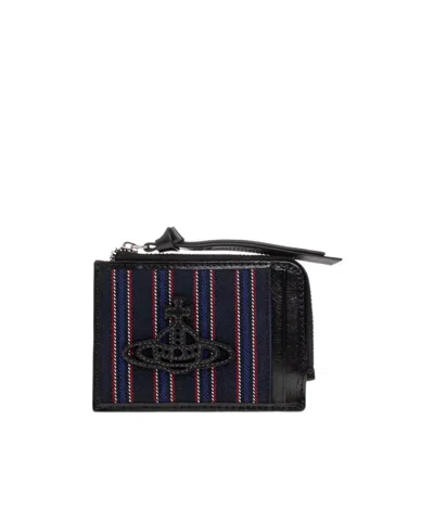 Vivienne Westwood Logo Card Holder In Black