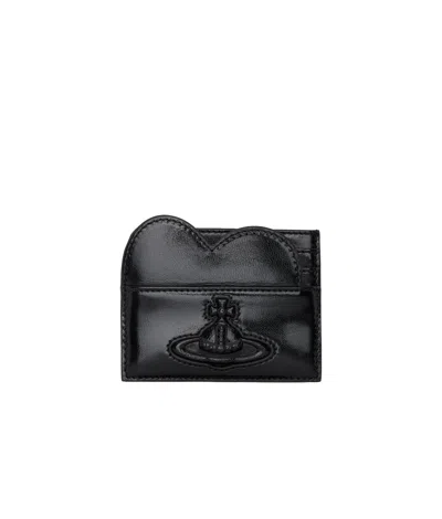 Vivienne Westwood Logo Card Holder In Black