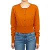 Vivienne Westwood Orb Embroidered Buttoned Cardigan In Orange