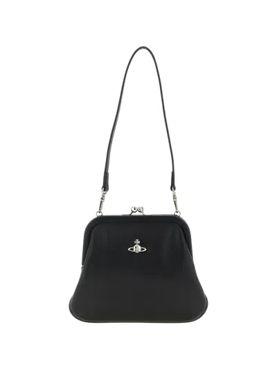 Vivienne Westwood Logo Clutch In Black