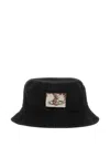Vivienne Westwood Logo Cotton Bucket Hat In Black