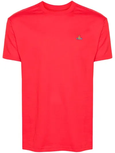 Vivienne Westwood Logo Cotton T-shirt In Red