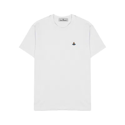 Vivienne Westwood Logo Cotton T-shirt In White