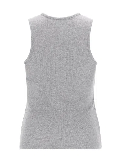 Vivienne Westwood Logo Cotton Waistcoat In Gray