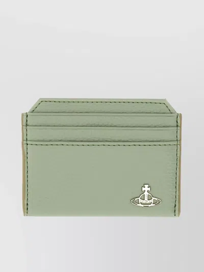 Vivienne Westwood Logo Detail Cardholder With Multiple Slots In Green