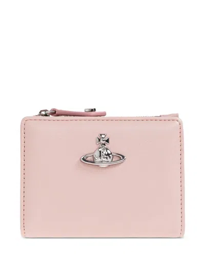Vivienne Westwood Logo-detail Wallet In Pink