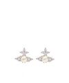 Vivienne Westwood Feodora Earrings In White