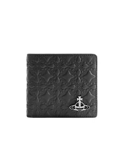 Vivienne Westwood Logo Embossed Wallet In Black