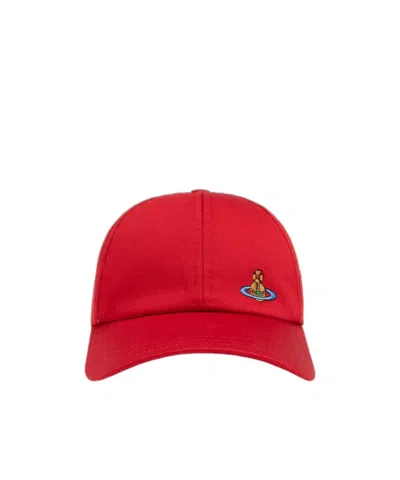 VIVIENNE WESTWOOD VIVIENNE WESTWOOD ORB EMBROIDERED BASEBALL CAP