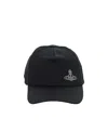 Vivienne Westwood Logo-embroidered Cotton Cap In Black