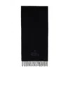 Vivienne Westwood Soft Wool Scarf Featuring Fringe Detail In Black