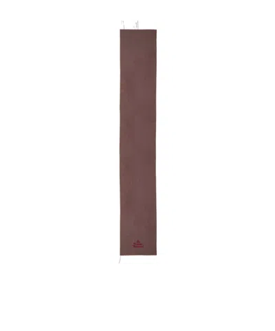 Vivienne Westwood Solid Color Scarf In Brown