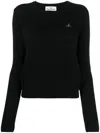Vivienne Westwood Women Cotton And Cashmere Blend Jumper In Black