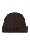 VIVIENNE WESTWOOD VIVIENNE WESTWOOD LOGO EMBROIDERED KNITTED BEANIE