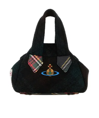 VIVIENNE WESTWOOD VIVIENNE WESTWOOD LOGO EMBROIDERED MINI HANDBAG
