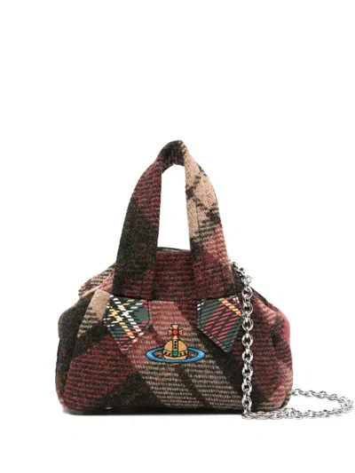 Vivienne Westwood Logo-embroidered Mini Tote Bag In Multi