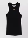 Vivienne Westwood 90s Orb-embellished Ribbed Tank Top Clothing In Black