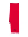 Vivienne Westwood Logo-embroidered Scarf In Red