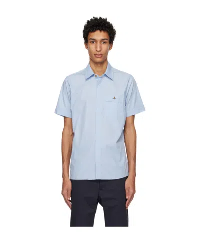 Vivienne Westwood Logo Embroidered Shirt In Multicolor