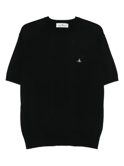 Vivienne Westwood T-shirt In Cotone Nero Uomo