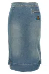 Vivienne Westwood Logo Embroidery Denim Skirt
