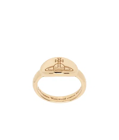 VIVIENNE WESTWOOD LOGO ENGRAVING RING