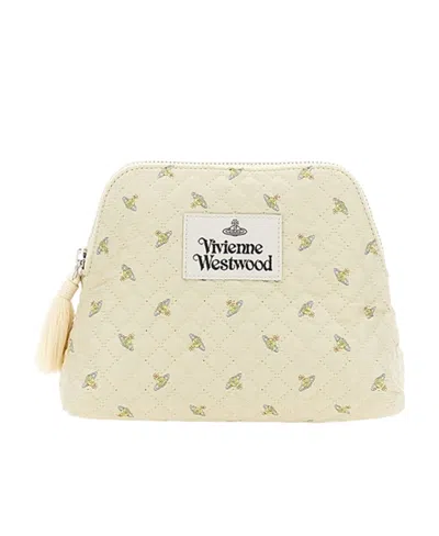 Vivienne Westwood Logo Hand-held Bag In Nude