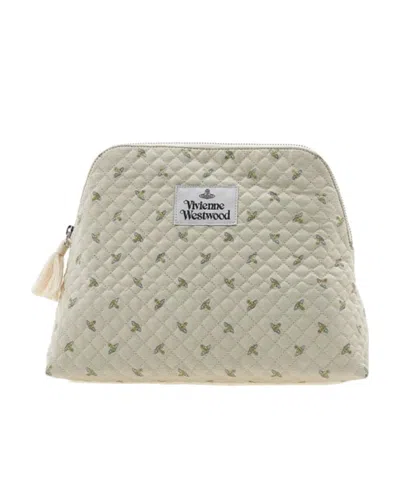 Vivienne Westwood Logo Hand-held Bag In Nude